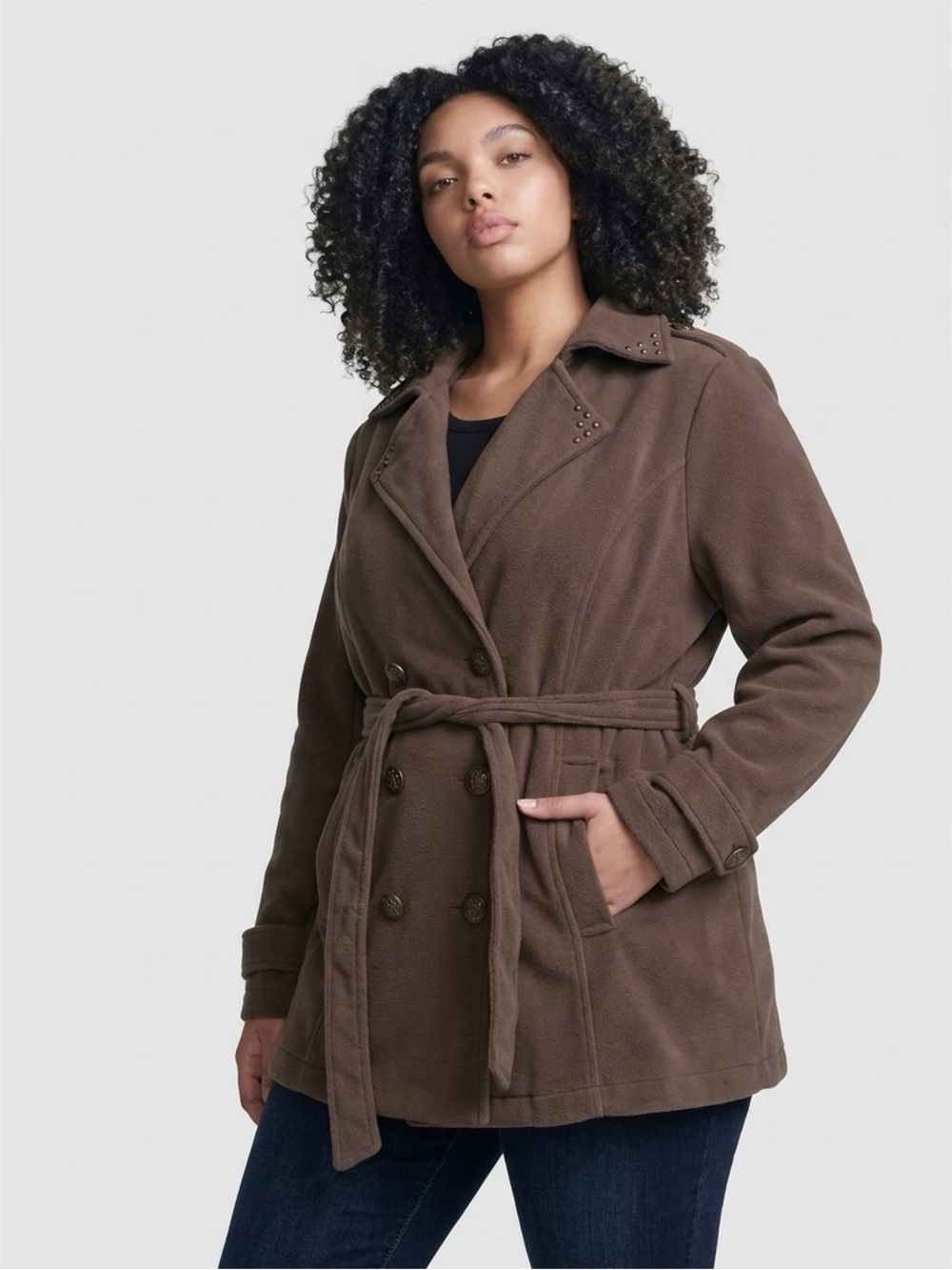 Rue21 Women's Brown Belted Trench Coat
